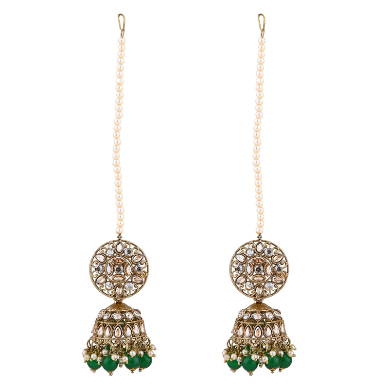 Vaishali Green Earrings