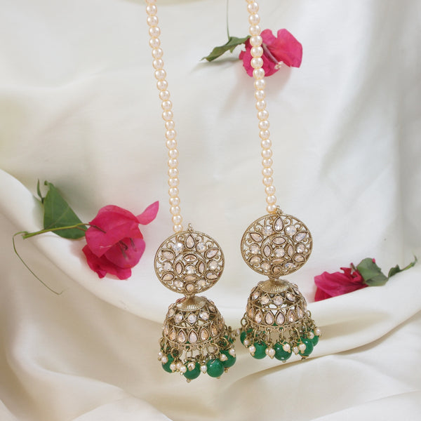 Vaishali Green Earrings