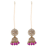 Vaishali Purple Earrings