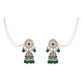 Aasha Green Earrings