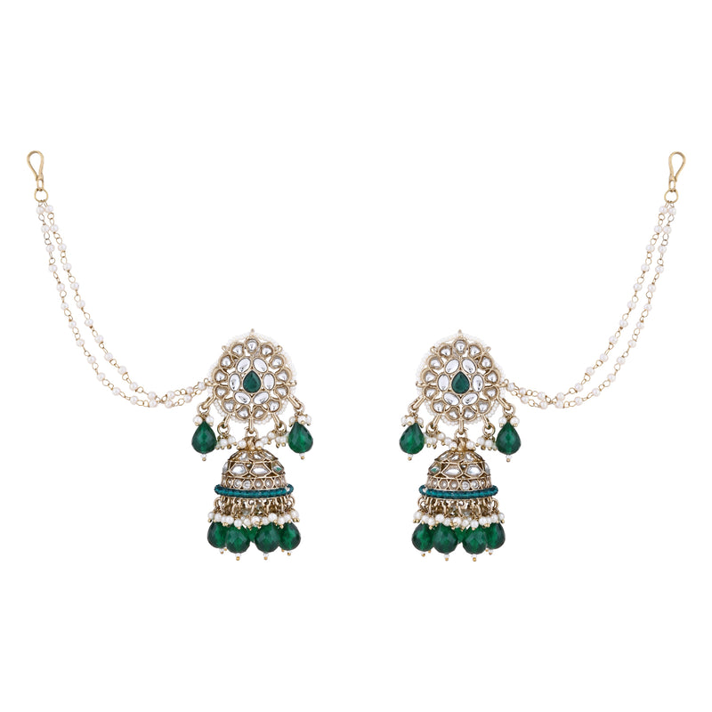 Aasha Green Earrings