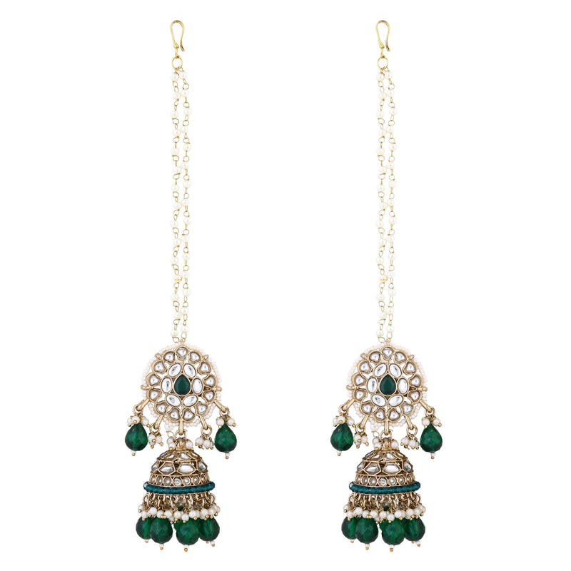 Aasha Green Earrings