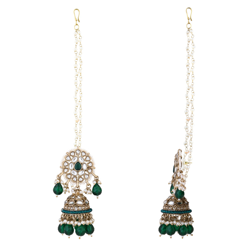 Aasha Green Earrings