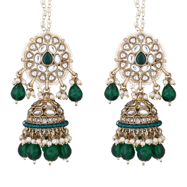 Aasha Green Earrings