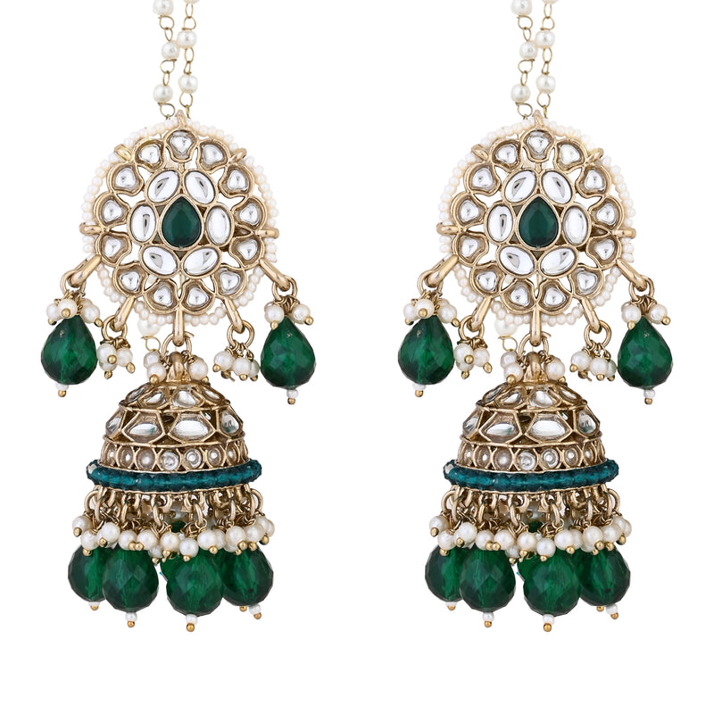 Aasha Green Earrings