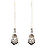 Keshvi Black Earrings