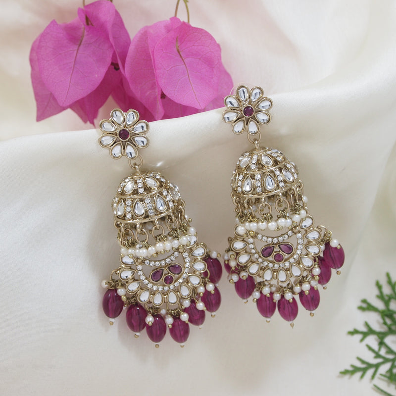 Wridhi Wine Earrings