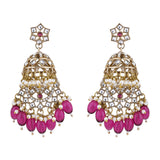 Ambika Wine Earrings