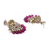 Ambika Wine Earrings