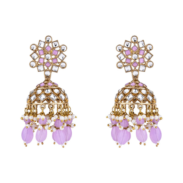 Nivetha Purple Earrings