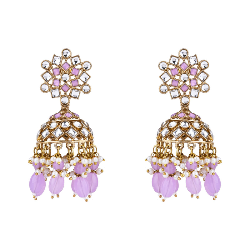 Nivetha Purple Earrings