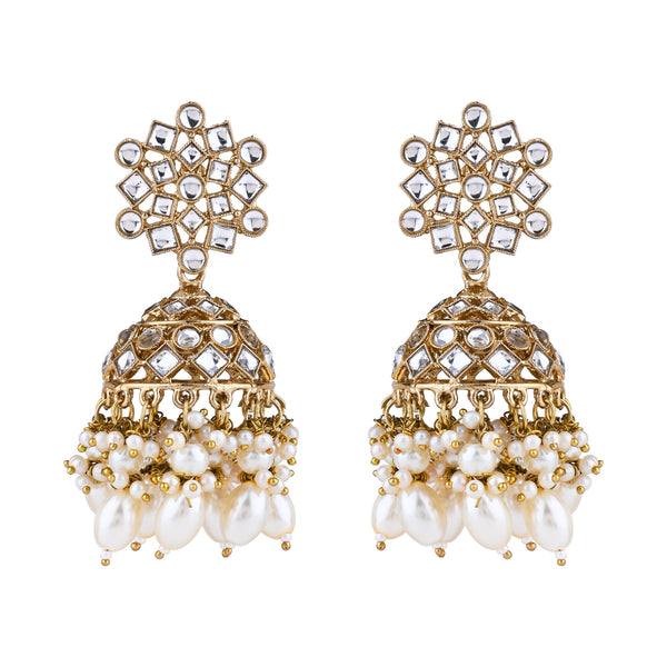 Nivetha White Earrings