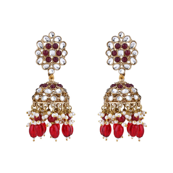 Akshi Maroon Earrings