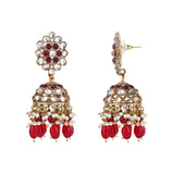 Akshi Maroon Earrings