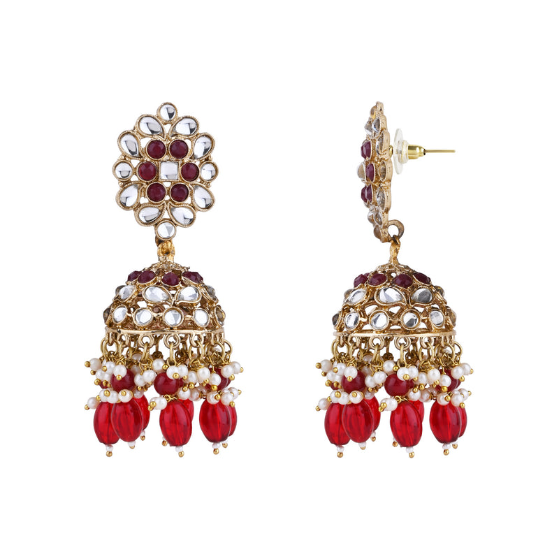 Akshi Maroon Earrings