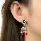 Akshi Maroon Earrings