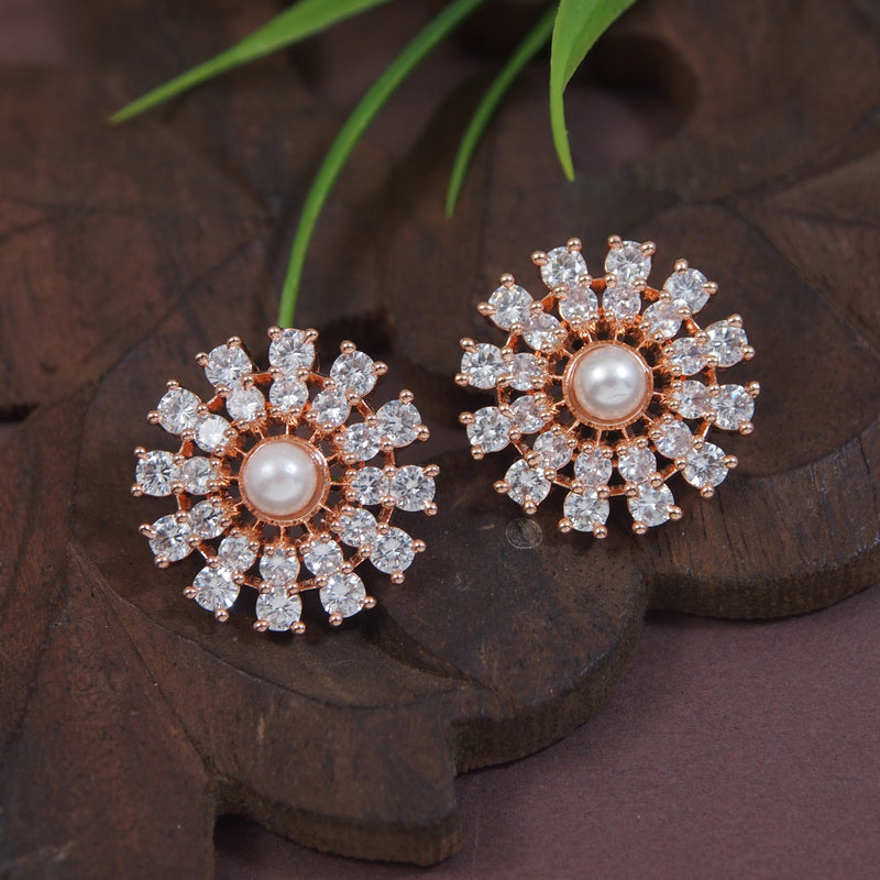 Aroha RoseGold Earrings