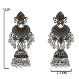 Vira Oxidised Earrings