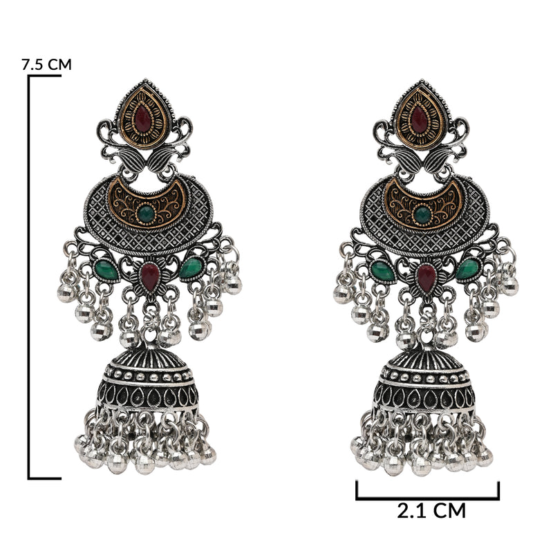 Vira Oxidised Earrings