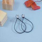 Alya Black Earrings