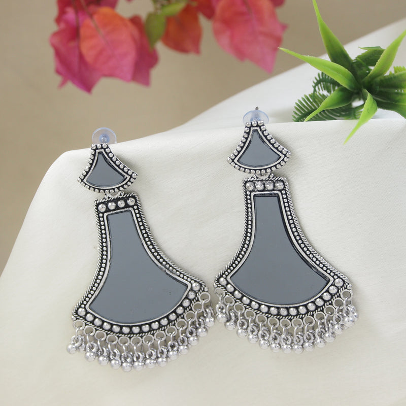 Takshi Oxidised Earrings