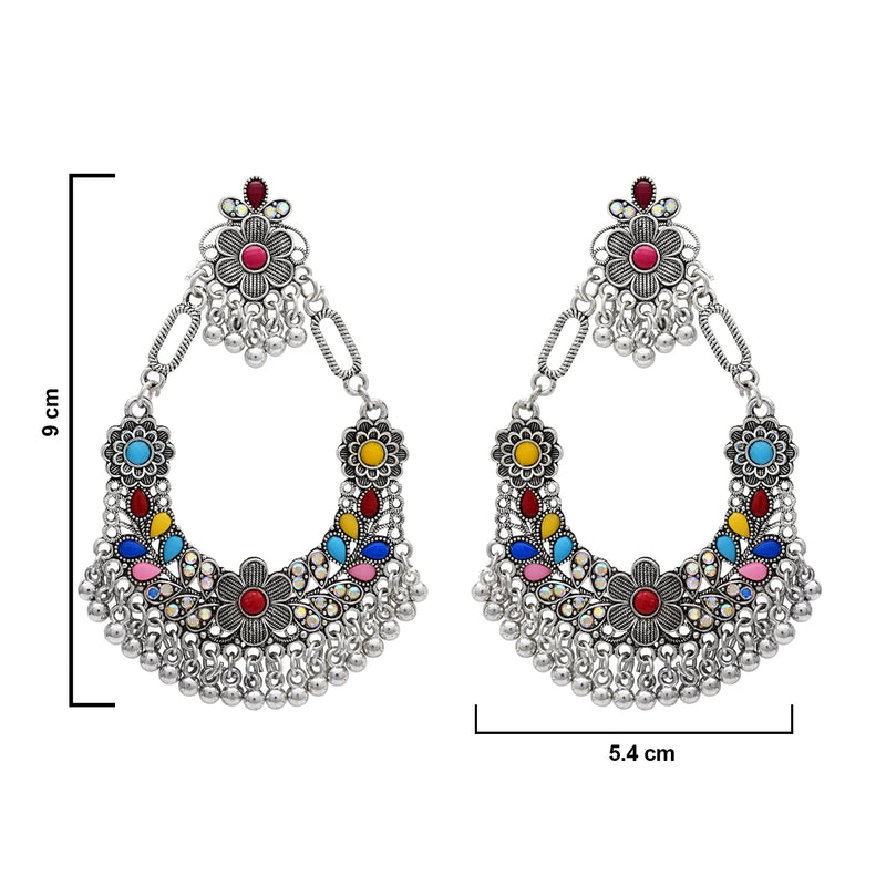 Vyusti Oxidised Earrings