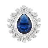 Clara Blue CZ Ring