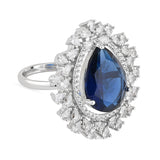 Clara Blue CZ Ring