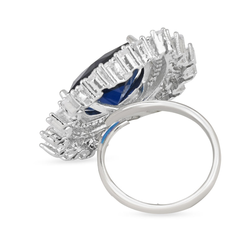 Clara Blue CZ Ring