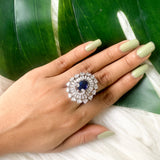 Manara Blue CZ Ring