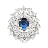 Manara Blue CZ Ring