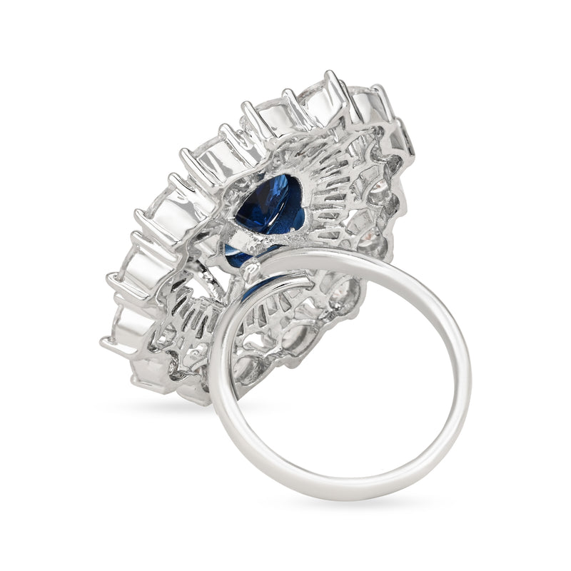 Manara Blue CZ Ring