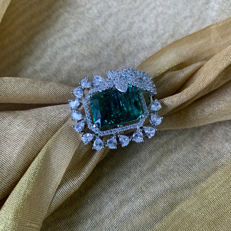 Niya Green CZ Ring