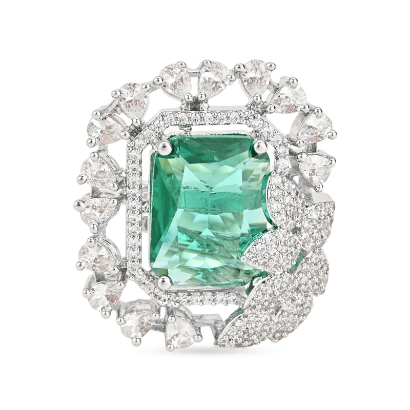 Niya Green CZ Ring