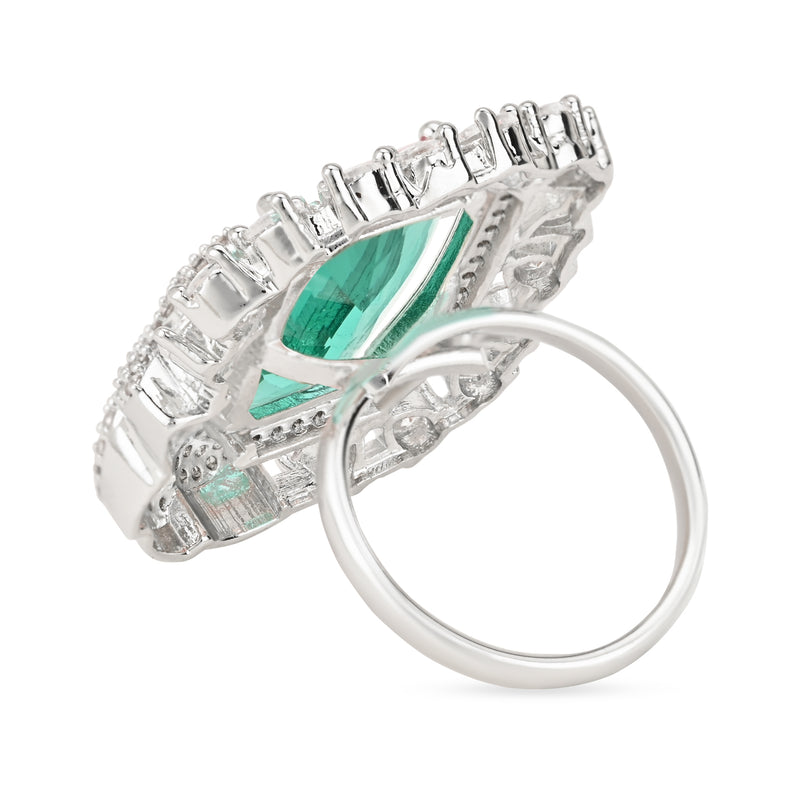 Niya Green CZ Ring