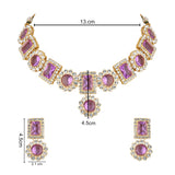 Tanushree Purple Necklace Set