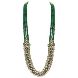 Vighnaharta Green Pearl & Kundan Mala