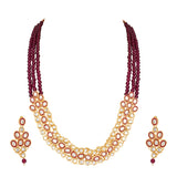 Nurvi Wine Necklace Set