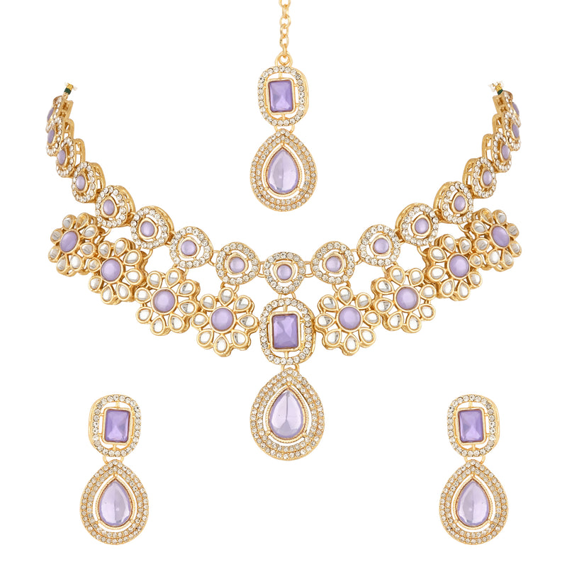 Sudiksha Purple Necklace set