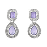 Sudiksha Silver Purple Necklace set