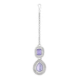 Sudiksha Silver Purple Necklace set