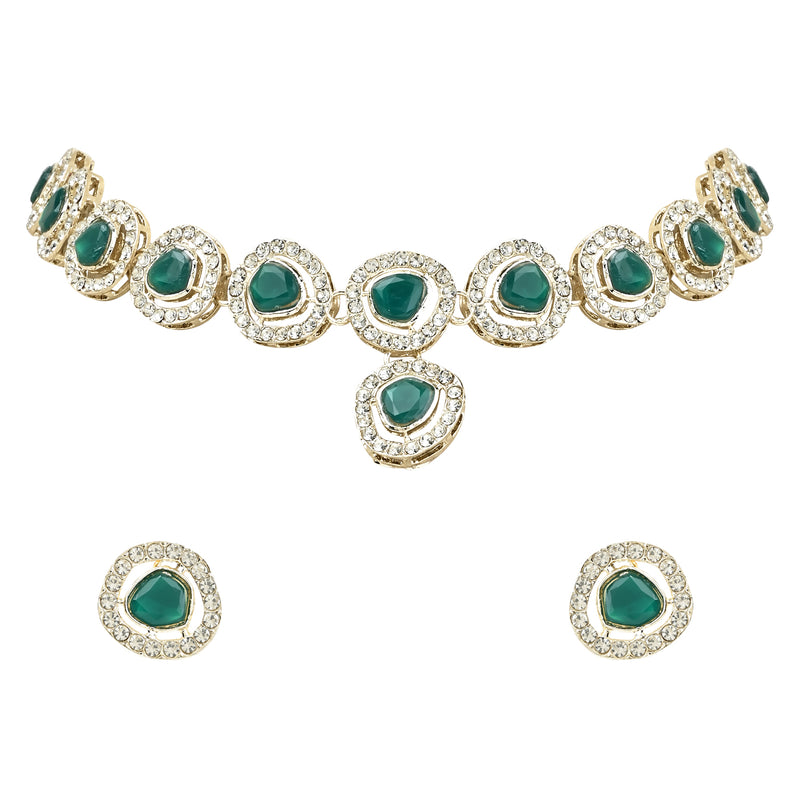 Soumya Green Necklace Set