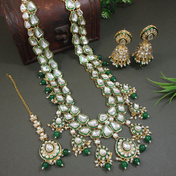 Trishla Green Necklace Set