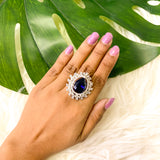 Clara Blue CZ Ring