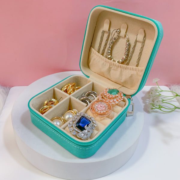 Portable Sea Green Jewellery Organiser