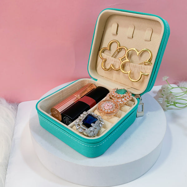 Portable Sea Green Jewellery Organiser