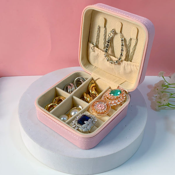 Portable Peach Jewellery Organiser