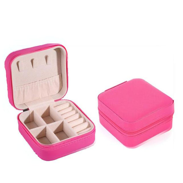 Portable Rose Pink Jewellery Organiser