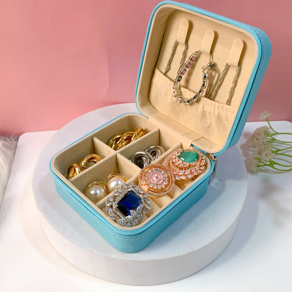 Portable Turquoise Jewellery Organiser