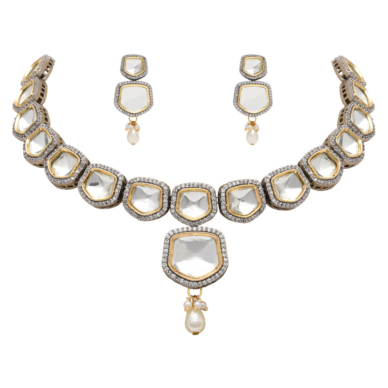 Phiroza Polki Kundan Neckpiece